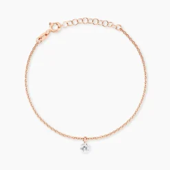 Bracelet Constantin Argent Rose Oxyde De Zirconium