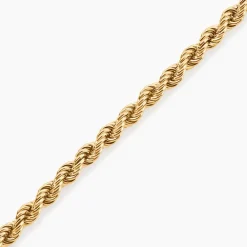 Bracelet Cordelia Maille Corde Or Jaune