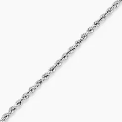 Bracelet Cordelia Maille Corde Or Blanc
