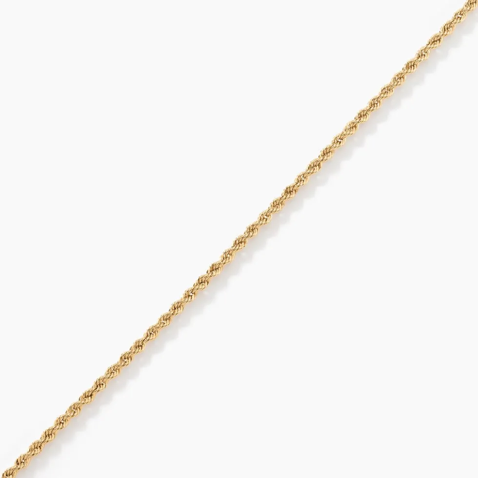 Bracelet Cordelia Maille Corde Or Jaune