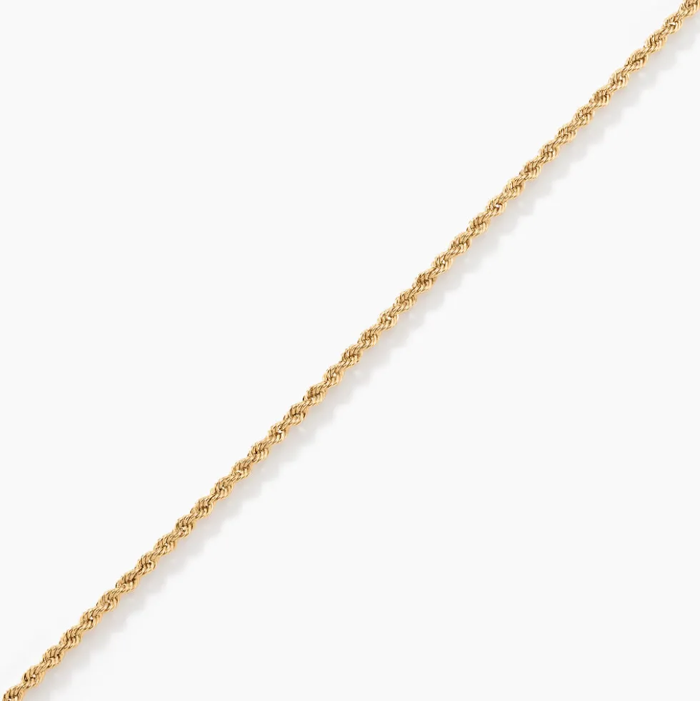 Bracelet Cordelia Maille Corde Or Jaune