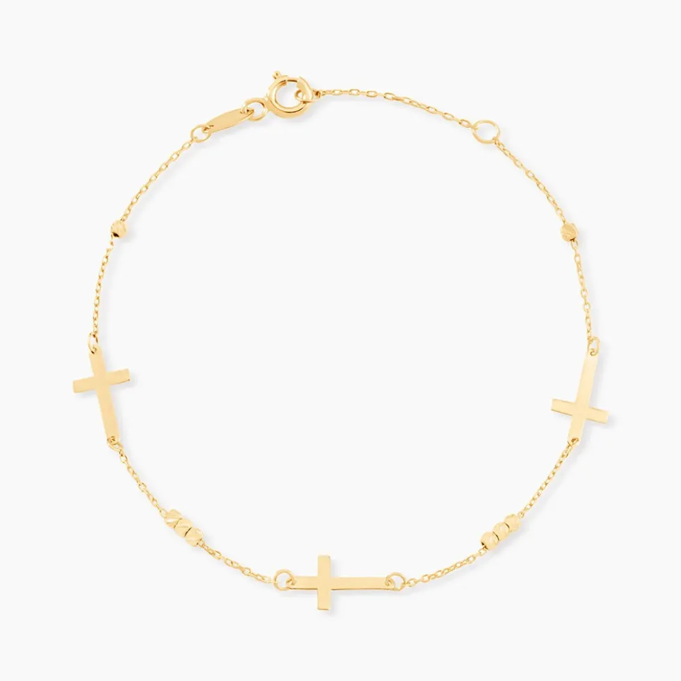 Bracelet Cruza Or Jaune