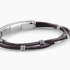 Bracelet Cuir De Vache Marron