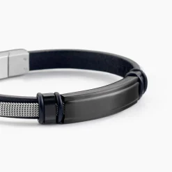 Bracelet Cuir De Vache Noir