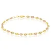 Bracelet Dami Maille Grain De Cafe Or Tricolore