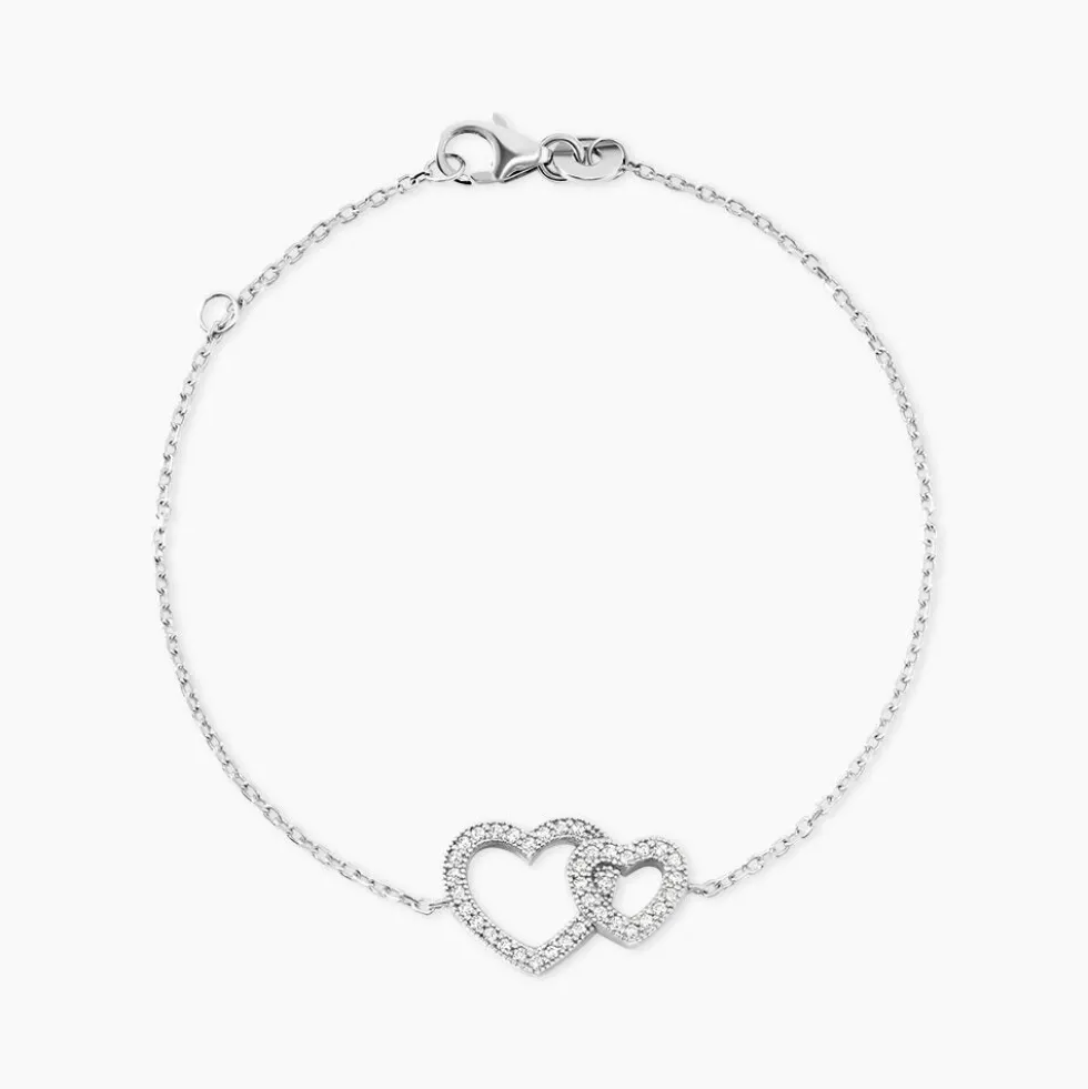 Bracelet Davia Argent Blanc Oxyde De Zirconium