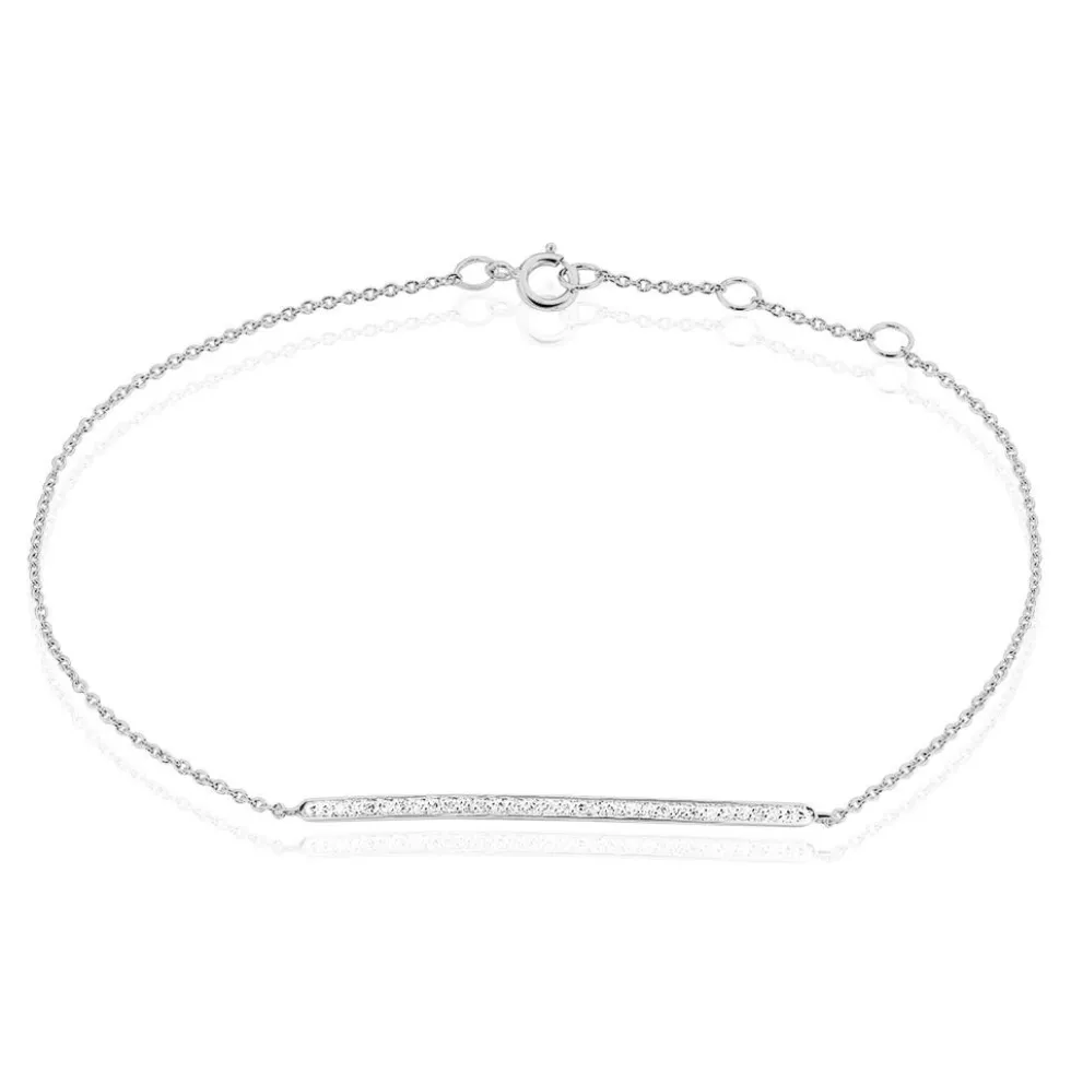 Bracelet Deniela Or Blanc Diamant
