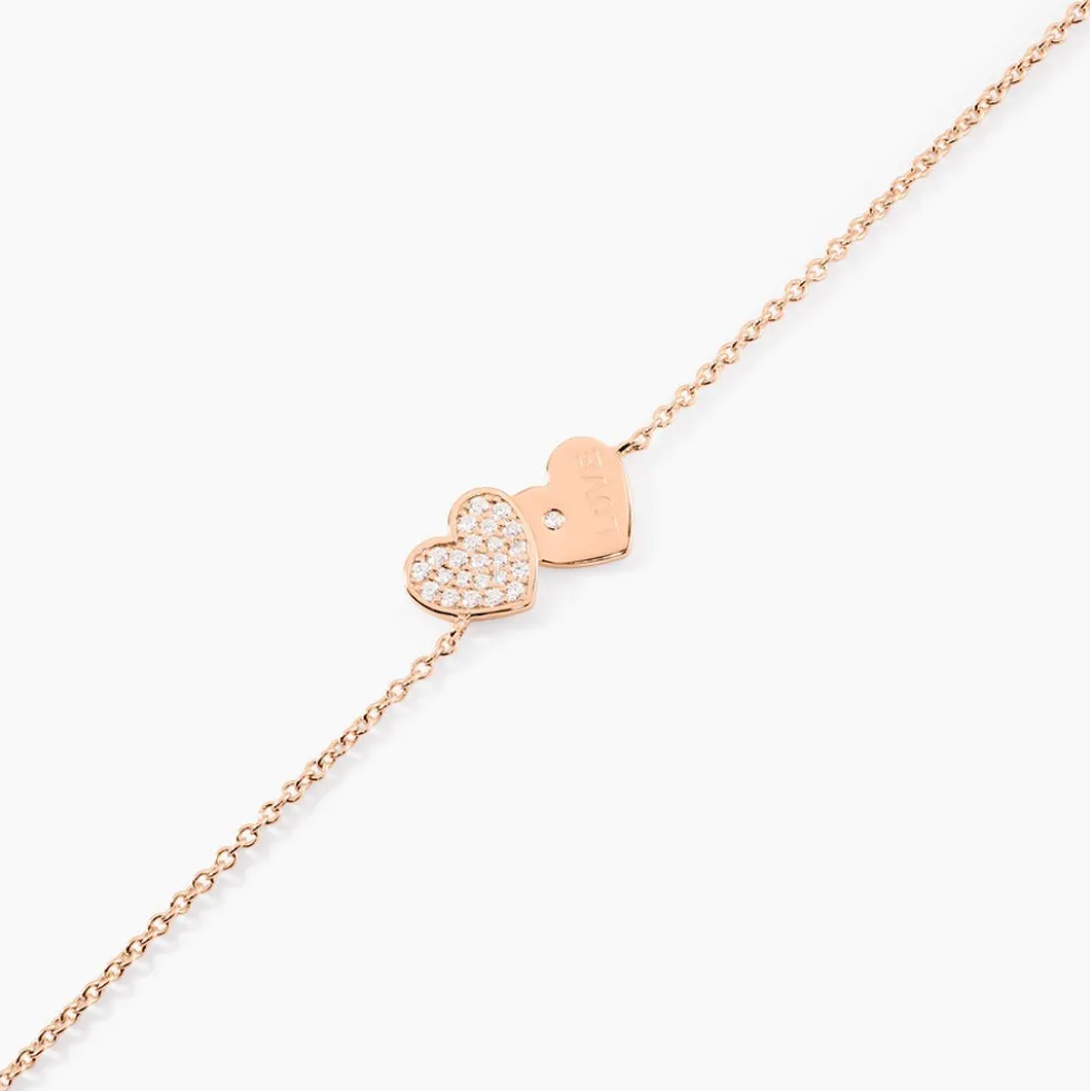 Bracelet Deven Argent Rose Oxyde De Zirconium