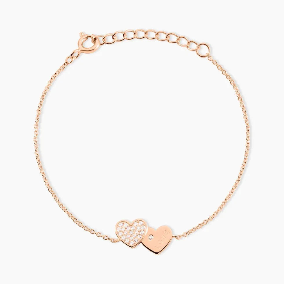 Bracelet Deven Argent Rose Oxyde De Zirconium