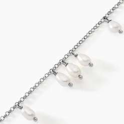 Bracelet Didem Argent Blanc Perle De Culture