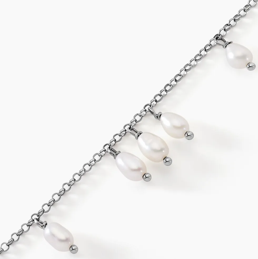 Bracelet Didem Argent Blanc Perle De Culture