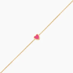 Bracelet Dulcie Coeur Or Jaune Nacre