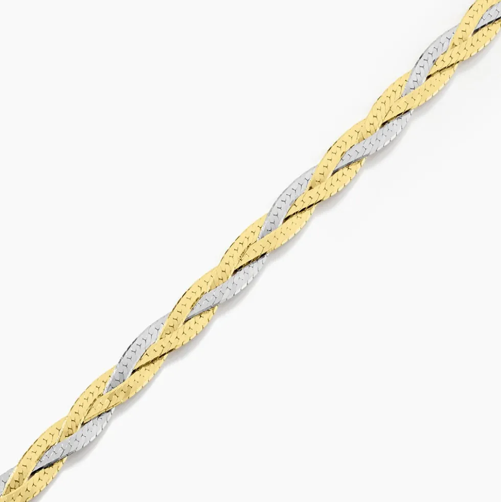 Bracelet Elae Argent Bicolore