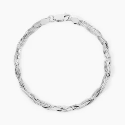 Bracelet Elae Argent Blanc