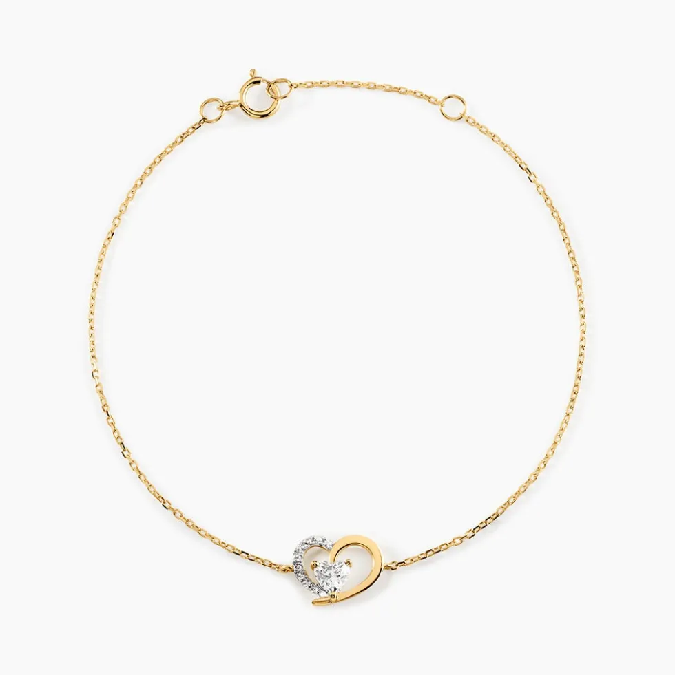 Bracelet Eliana Or Jaune Oxyde De Zirconium