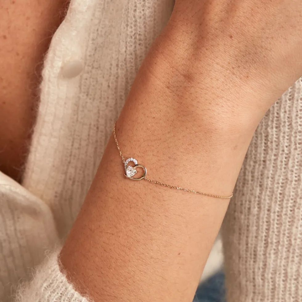 Bracelet Eliana Or Jaune Oxyde De Zirconium