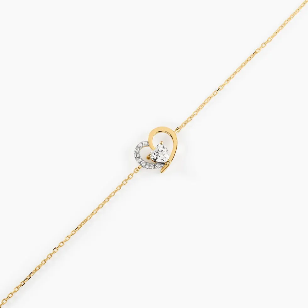 Bracelet Eliana Or Jaune Oxyde De Zirconium