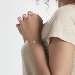 Bracelet Eliza Argent Blanc Oxyde De Zirconium