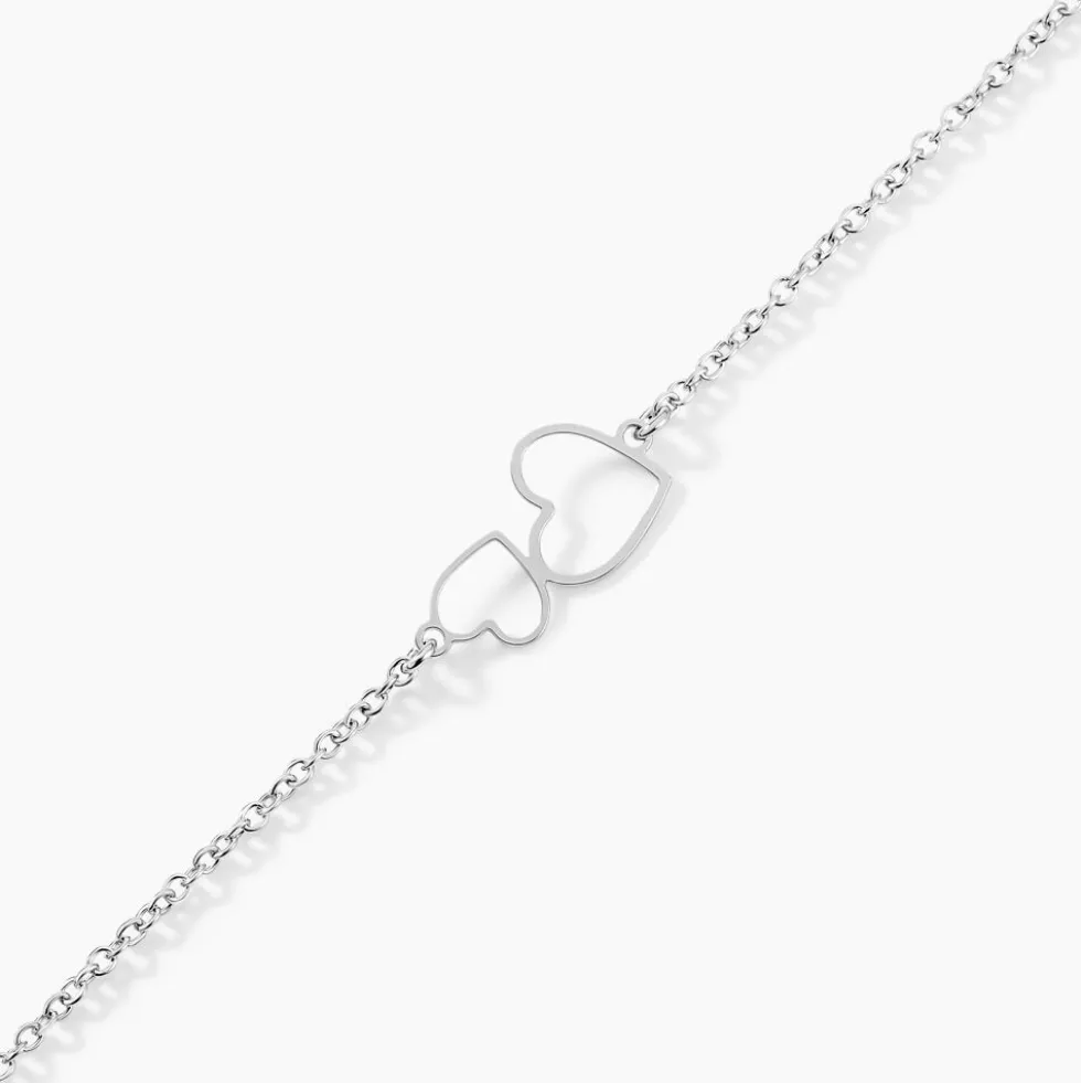 Bracelet Estina Argent Blanc