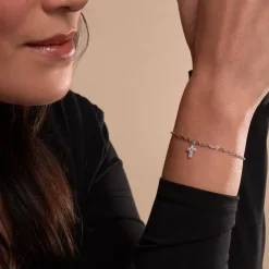 Bracelet Etincelante Argent Blanc