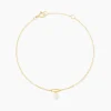 Bracelet Eusebios Or Jaune Perle De Culture