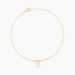Bracelet Eusebios Or Jaune Perle De Culture