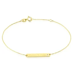 Bracelet Fania Or Jaune Oxydes De Zirconium