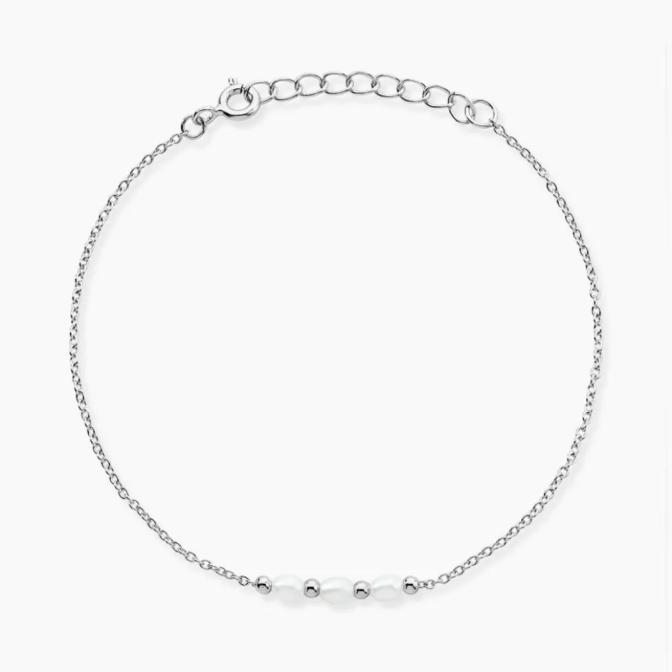 Bracelet Felisia Argent Blanc Perle De Culture