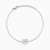 Bracelet Floe Or Jaune Argent Blanc Oxyde De Zirconium