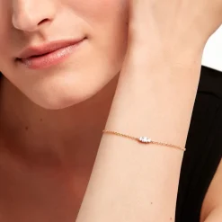 Bracelet Georgia Plaqué Or Jaune Oxyde De Zirconium