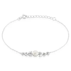 Bracelet Giambattista Argent Blanc Perle De Culture Oxyde De Zirconium
