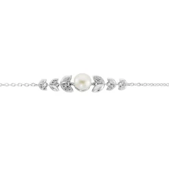 Bracelet Giambattista Argent Blanc Perle De Culture Oxyde De Zirconium