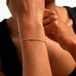 Bracelet Griotte Argent Blanc