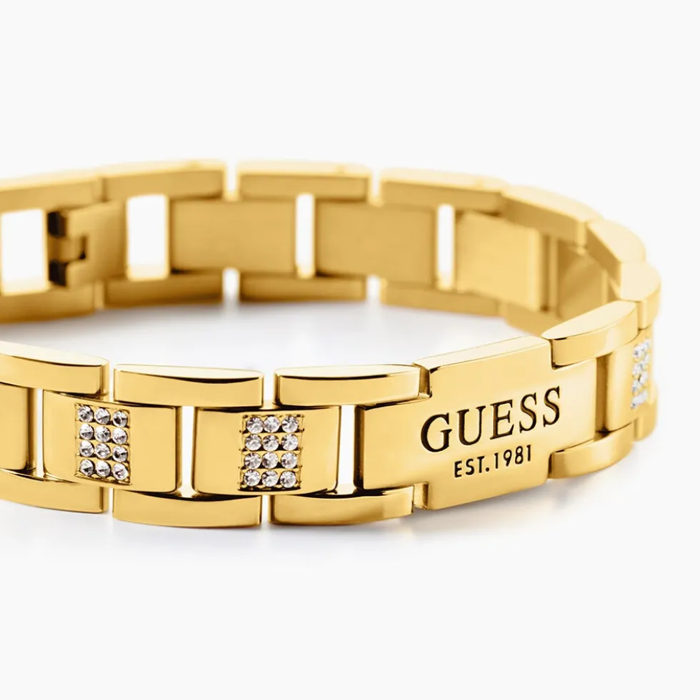 Bracelet Guess Frontiers Acier Jaune Oxyde De Zirconium