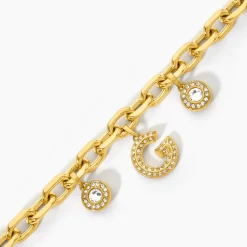 Bracelet Guess G Crystal Acier Jaune Oxyde De Zirconium