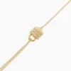 Bracelet Guess My Secret Acier Jaune Oxyde De Zirconium