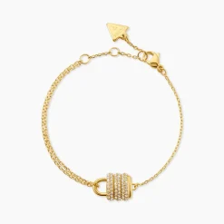 Bracelet Guess My Secret Acier Jaune Oxyde De Zirconium
