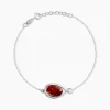 Bracelet Hilda Argent Blanc Ambre