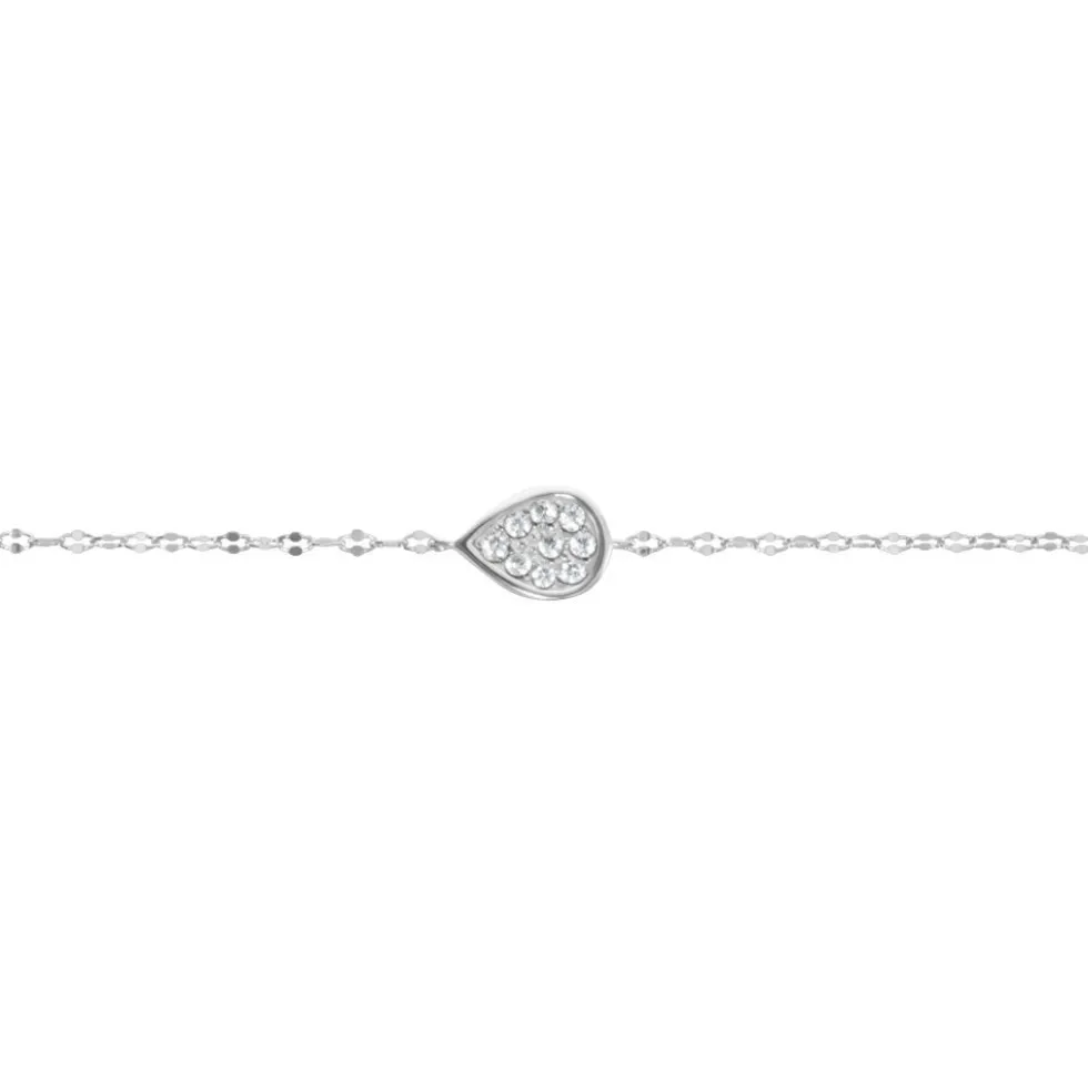 Bracelet Hiram Argent Blanc Oxyde De Zirconium