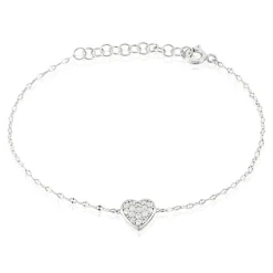 Bracelet Idan Argent Blanc Oxyde De Zirconium