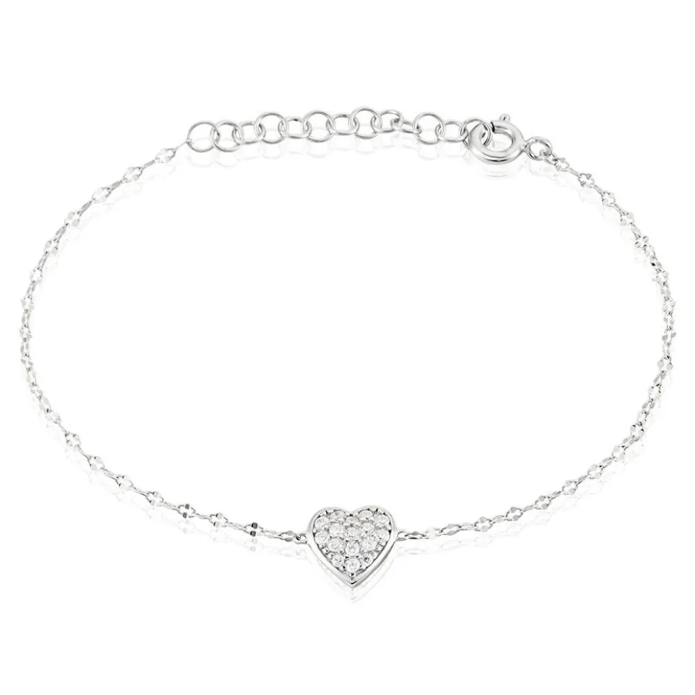 Bracelet Idan Argent Blanc Oxyde De Zirconium