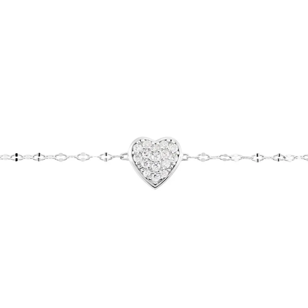 Bracelet Idan Argent Blanc Oxyde De Zirconium