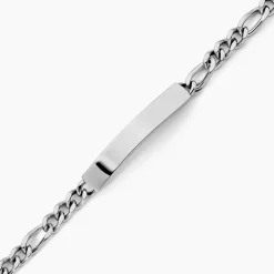 Bracelet Identité Acier Blanc Jimmy