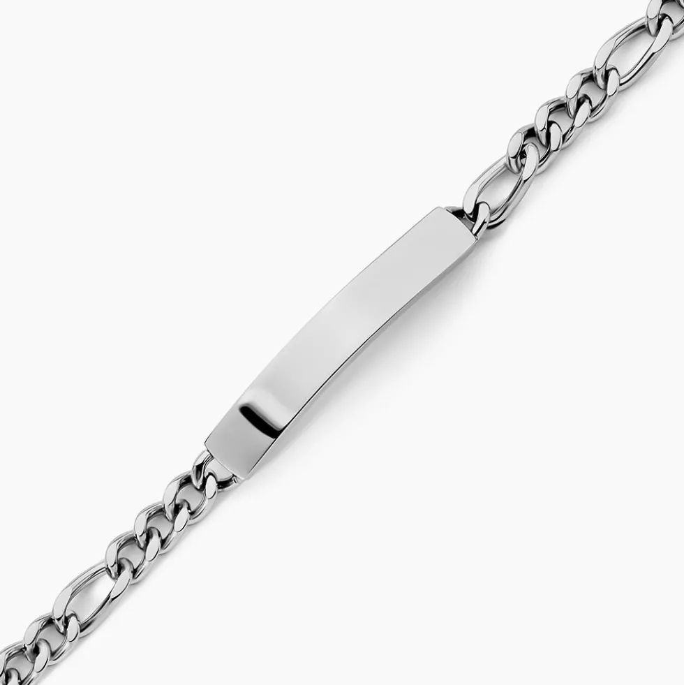 Bracelet Identité Acier Blanc Jimmy