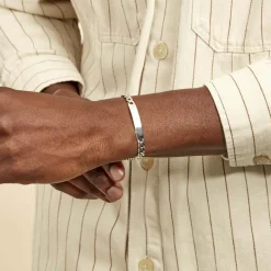 Bracelet Identité Argent Blanc Casper