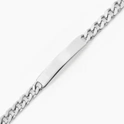 Bracelet Identité Argent Blanc Casper