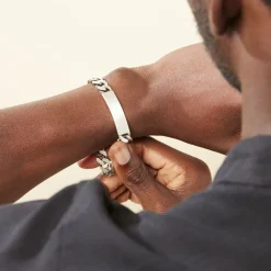 Bracelet Identité Casper Argent Gris