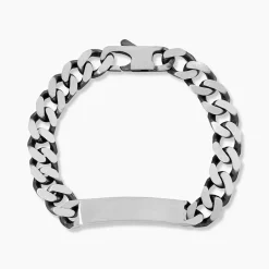 Bracelet Identité Casper Argent Gris