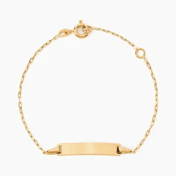 Bracelet Identité Gaspardine Maille Forçat Or Jaune