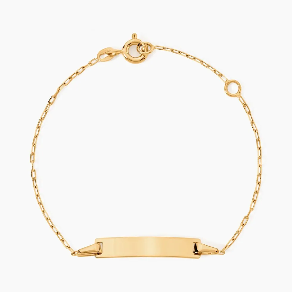 Bracelet Identité Gaspardine Maille Forçat Or Jaune